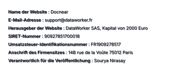 Rechtliche Informationen